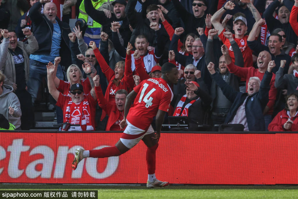 皇冠信用網代理平台_英超-奥多伊绝杀 曼城0-1诺丁汉森林终结27年不败纪录