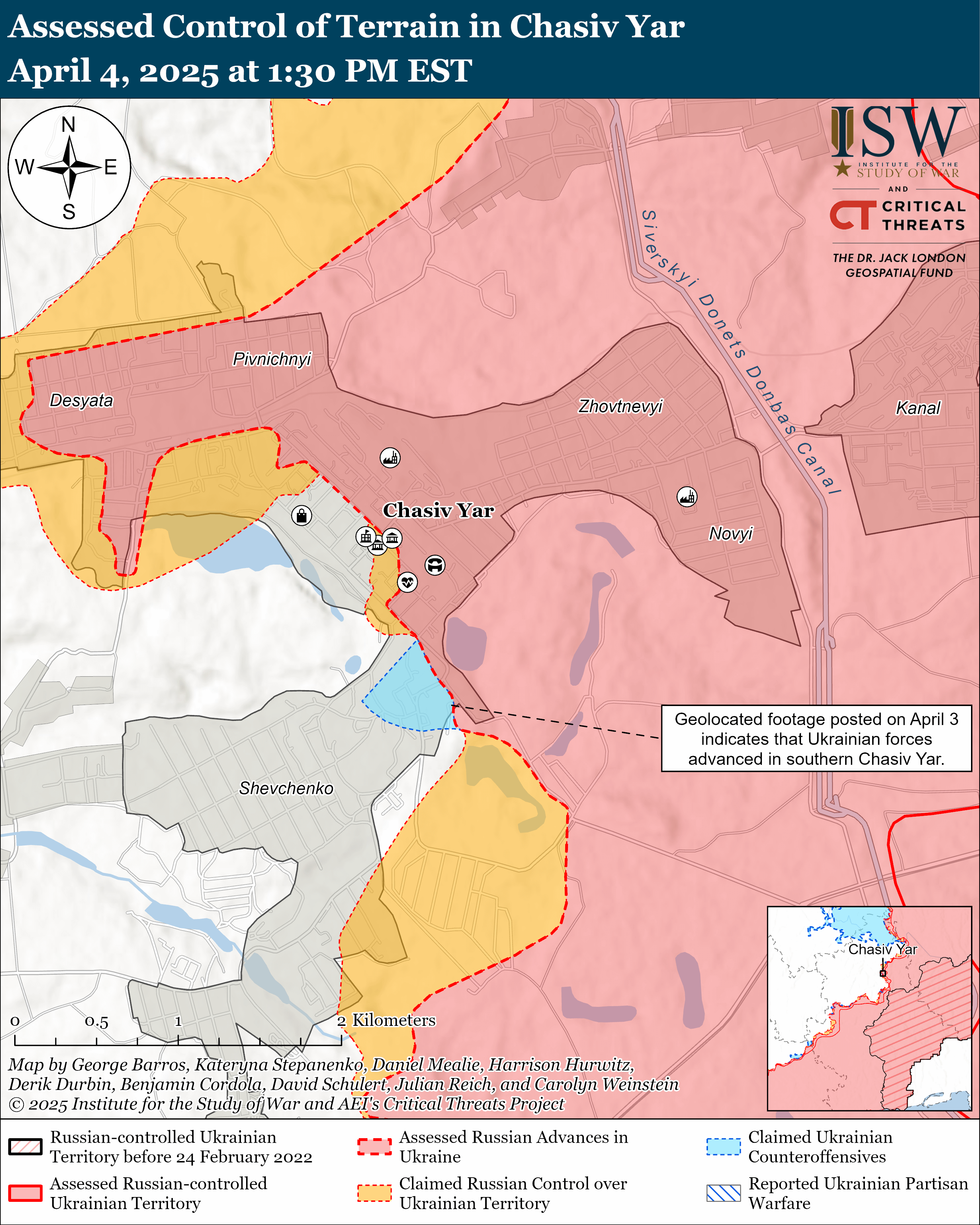 皇冠信用網网址_2025年4月5日俄乌战局：俄军托列茨克强攻皇冠信用網网址，乌军查西夫亚尔反击