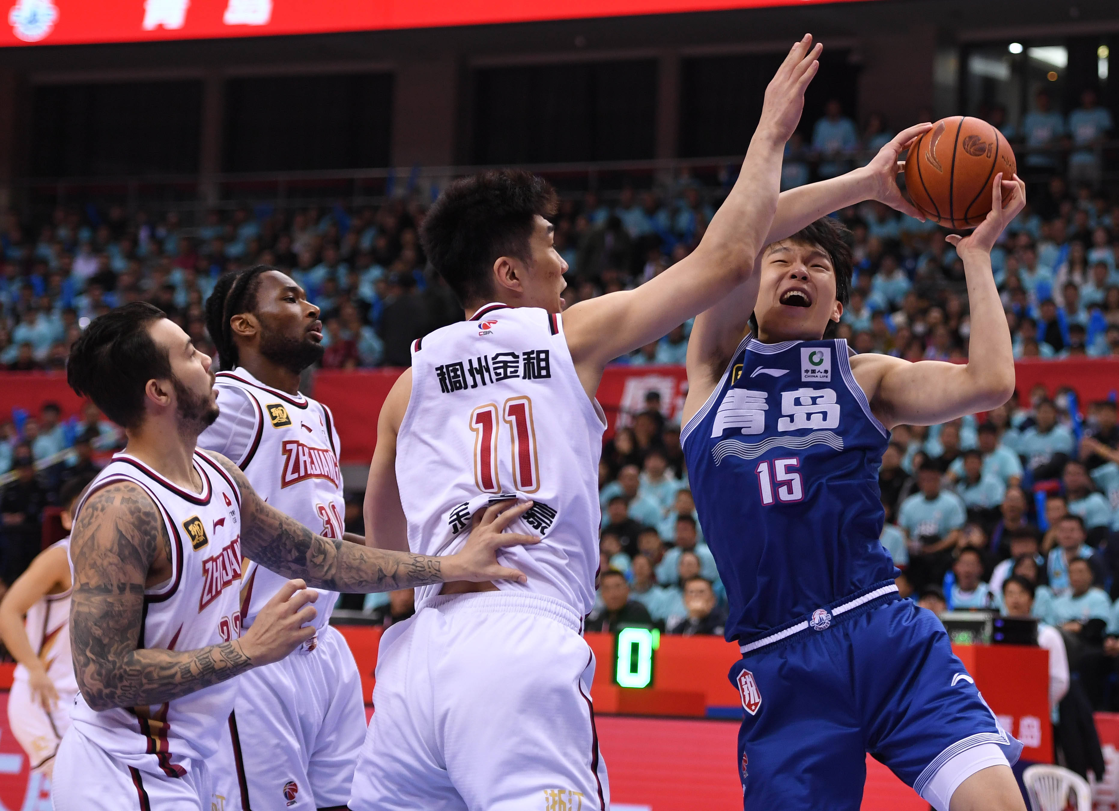 澳大利亚杯外围赛_刘维伟回归杨瀚森24+11 青岛2-1浙江进八强战广厦