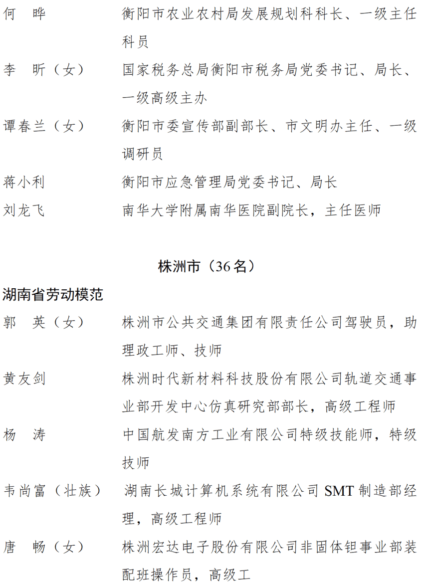 皇冠信用盘开户_中共湖南省委湖南省人民政府关于表彰湖南省劳动模范和先进工作者的决定
