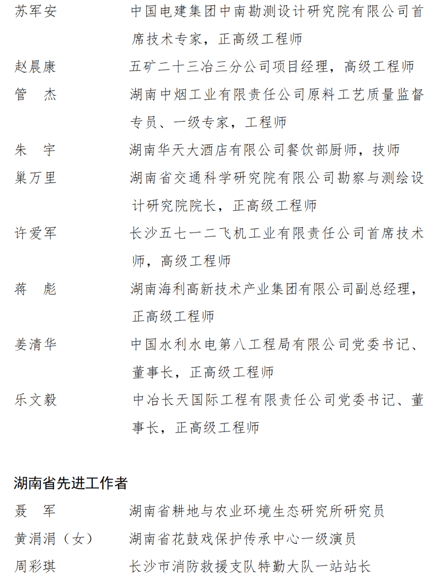 皇冠信用盘开户_中共湖南省委湖南省人民政府关于表彰湖南省劳动模范和先进工作者的决定