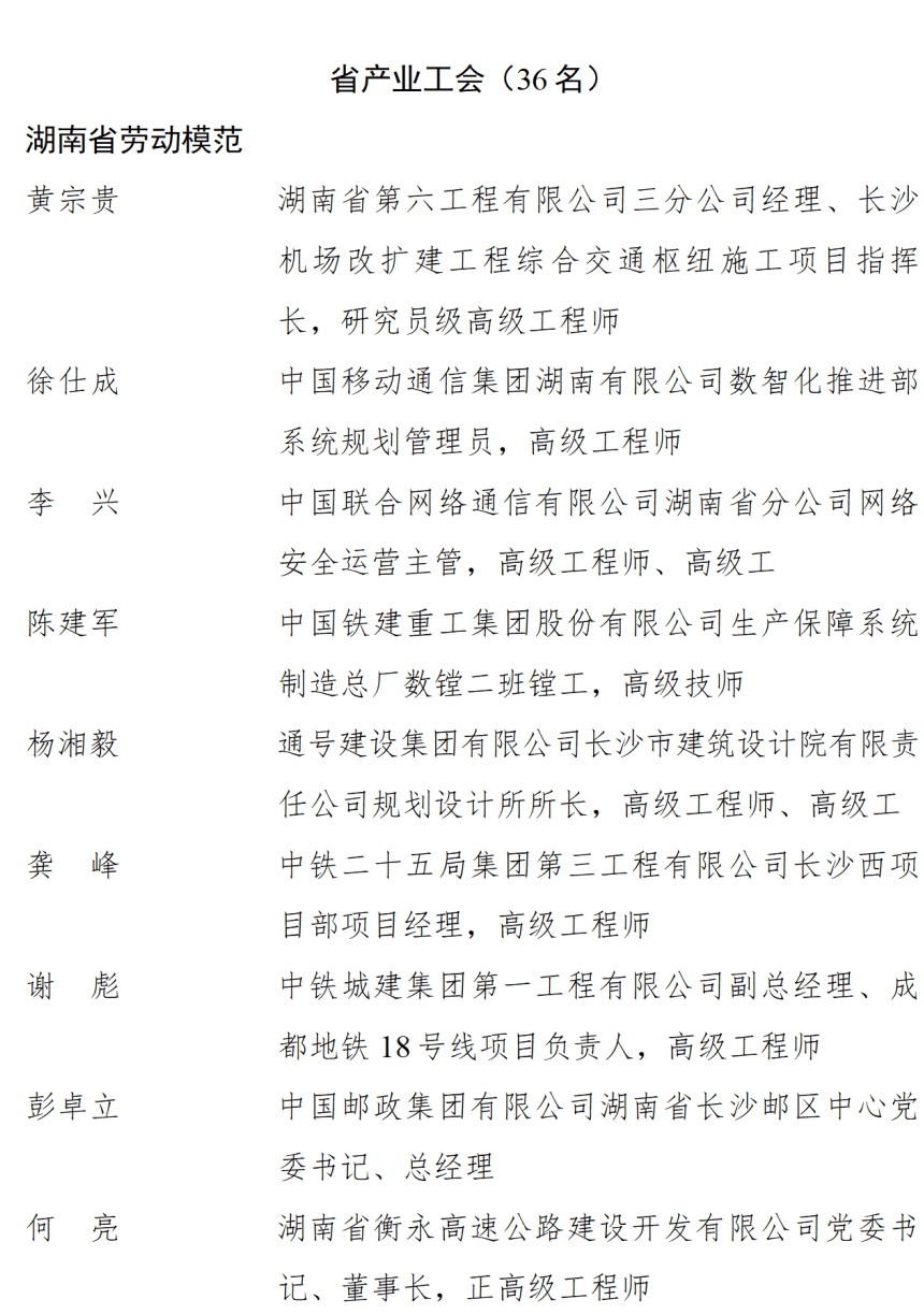 皇冠信用盘开户_中共湖南省委湖南省人民政府关于表彰湖南省劳动模范和先进工作者的决定