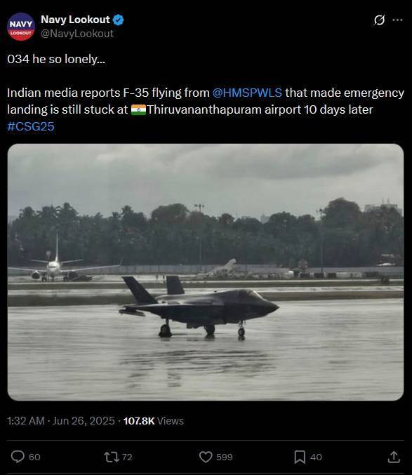 索非亚列夫斯基VS比尔舒华夏普尔_英F-35战机“趴窝”印度机场20天索非亚列夫斯基VS比尔舒华夏普尔，印度人集体调侃：果然是英国的，来了就不肯走