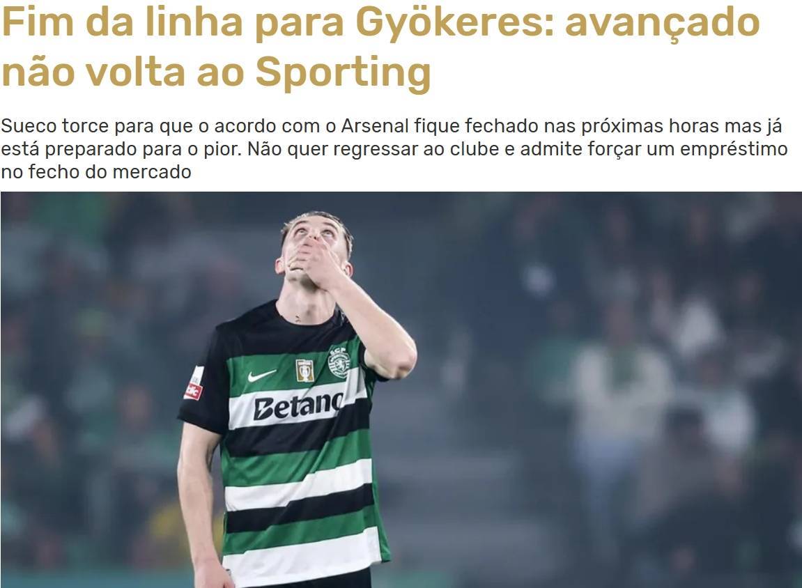 2025-2026苏格兰甲级联赛赛程积分_葡媒：约克雷斯已决定2025-2026苏格兰甲级联赛赛程积分，无论是否转会阿森纳，都不会再为葡体效力