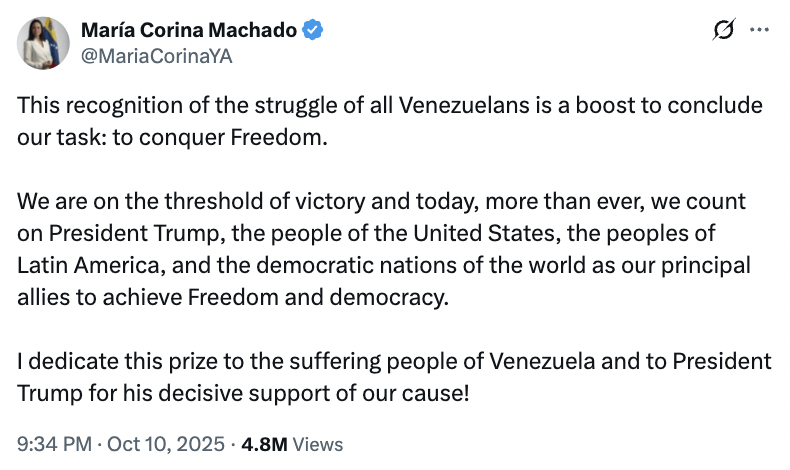 皇冠信用网注册_新晋诺贝尔和平奖得主：把奖献给特朗普