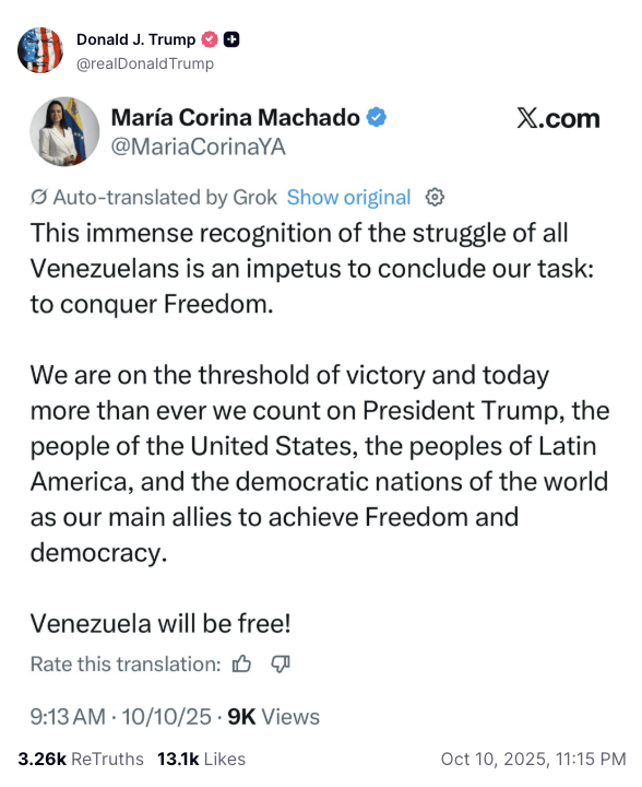 皇冠信用网注册_新晋诺贝尔和平奖得主：把奖献给特朗普