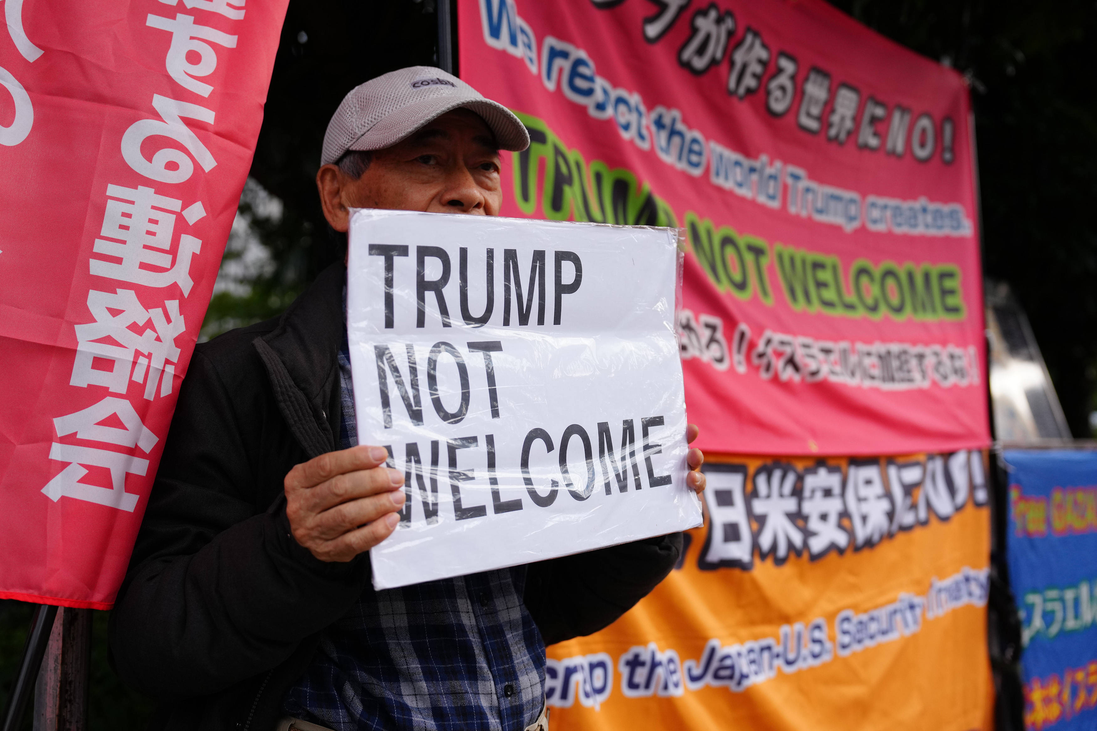 皇冠信用网会员怎么开通_日本民众连日抗议日美首脑会谈